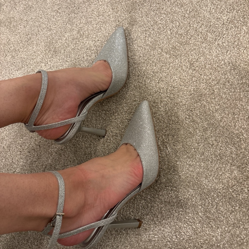 - Elegant Silver Women's Heels